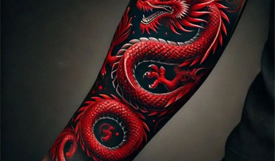 red ink tattoos